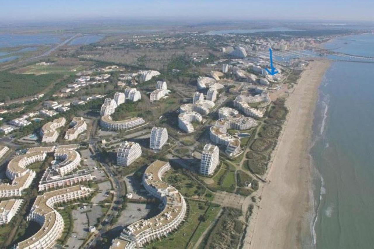 Ancre Bleue***, 1Ere Ligne Plage, Piscine, Clim. La Grande-Motte Buitenkant foto